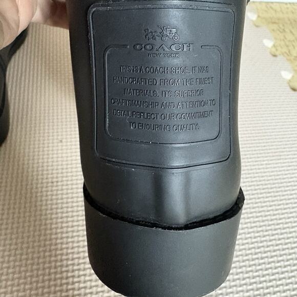 Coach Tristee Tartan Plaid Red Black Rain Boots Size EU 37 Preppy Outdoor Fall - Picture 7 of 13